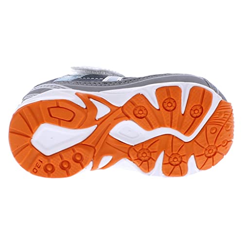 TSUKIHOSHI Storm Kids Shoes - Strap-Closure Machine-Washable Kids and Toddler Shoes with Wide Toe Box & Slip-Resistant, Non-Marking Outsoles, Silver/Gray - 1 Little Kid (4-8 Years)3