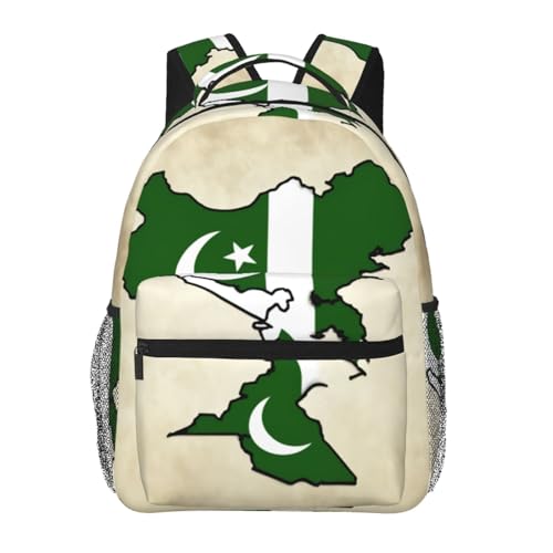 Mochila básica de diario con mapa de Pakistán Map03 (20x29x40 cm)