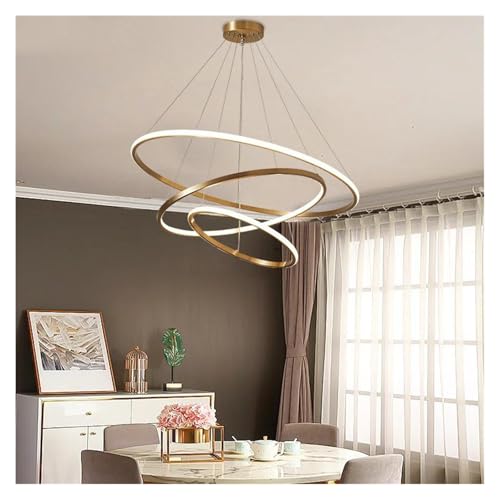 Plafonniers suspendus LED or réglables pour hauts plafonds de villa