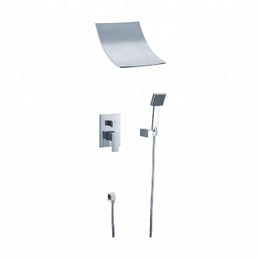 Ensemble de robinets de douche à effet de pluie et kit douchette ergonomique