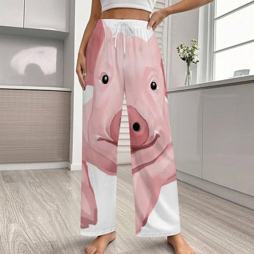 Cochon pantalon de pyjama femme avec poches et taille élastique S - 2