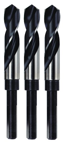 Foret IRWIN 118-degree oxyde d'argent noir en lot de 3 pièces