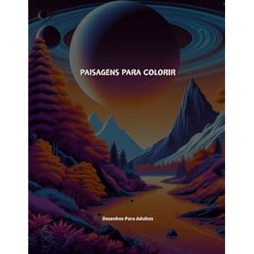 Capa do livro Paisagens Para Colorir: Desenhos Para Adultos