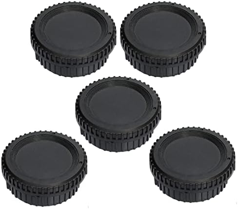 (5 Pack) F Mount Rear Lens Cap Body Cover Set, Nikkor Lens Cap, F Mount Body Cover, CCD Sensor Dust Protective Caps, Compatible with Nikon DSLR Camera and Lenses
