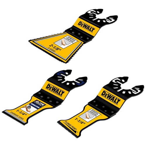 DEWALT Assortiment de remodelage OSC lame DWA423RSET finir les coupes difficiles