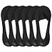Forbidden Road No Show Socks Non Slip Low Cut Invisible Socks for Women (US, Numeric, 5, 8, Regular, Regular, Black)