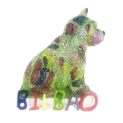 Imán para nevera Bilbao, España, recuerdos de viaje, decoración de refrigerador, adhesivo magnético 3D, pintado a mano, colección artesanal