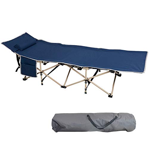 LUCKYERMORE Camping Cot Folding Camp Bed Outdoor Sleeping Cots