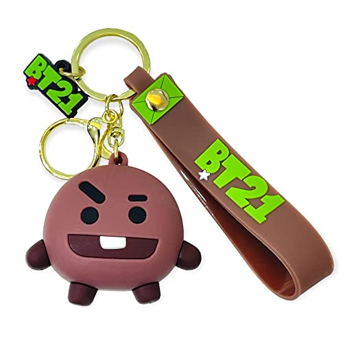 Image of AUGEN BT21 6 Action Figure Keychain Limited Edition for Car, Decoration, Cake, Office Desk & Study Table (Pack of 1)