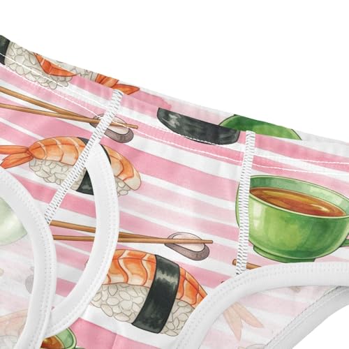 ODAWA Sushi Pink Tag Free Toddler Briefs Cotton, 2T Underwear4