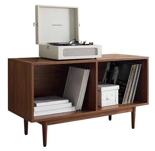 Crosley Furniture Liam Medium Vinyl Record Storage TV Stand and Entertainment Center, Media Console...