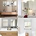 JUNEBRUSHS 4 Pack Self Adhesive Acrylic Mirror, 6X 9 Inch Mirror Tiles,Flexible Plastic Mirrors Sheets Wall Stickers,2MM Thick Mirrors,Frameless Small Mirror