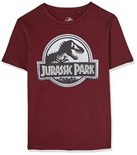 Jurassic Park Bojupamts034 Camiseta, Granate, 10 Años para Niños