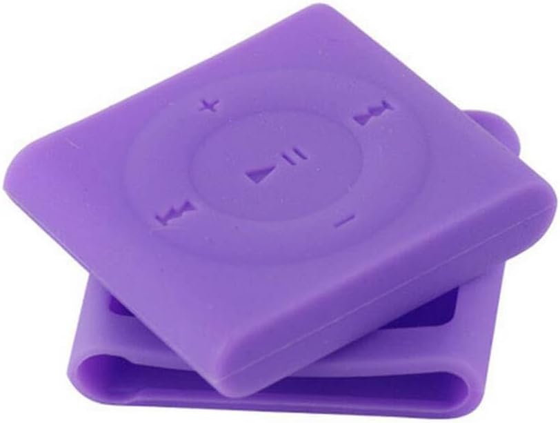 New Colorful Soft Silicone Protective Shell Skin Case Cover for iPod Shuffle 4 6 7 (Black)