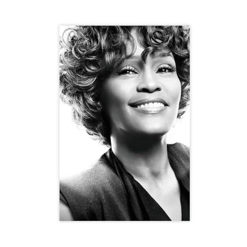 Poster sur toile pour décoration murale de salon, chambre à coucher (4) : Whitney Houston (4)