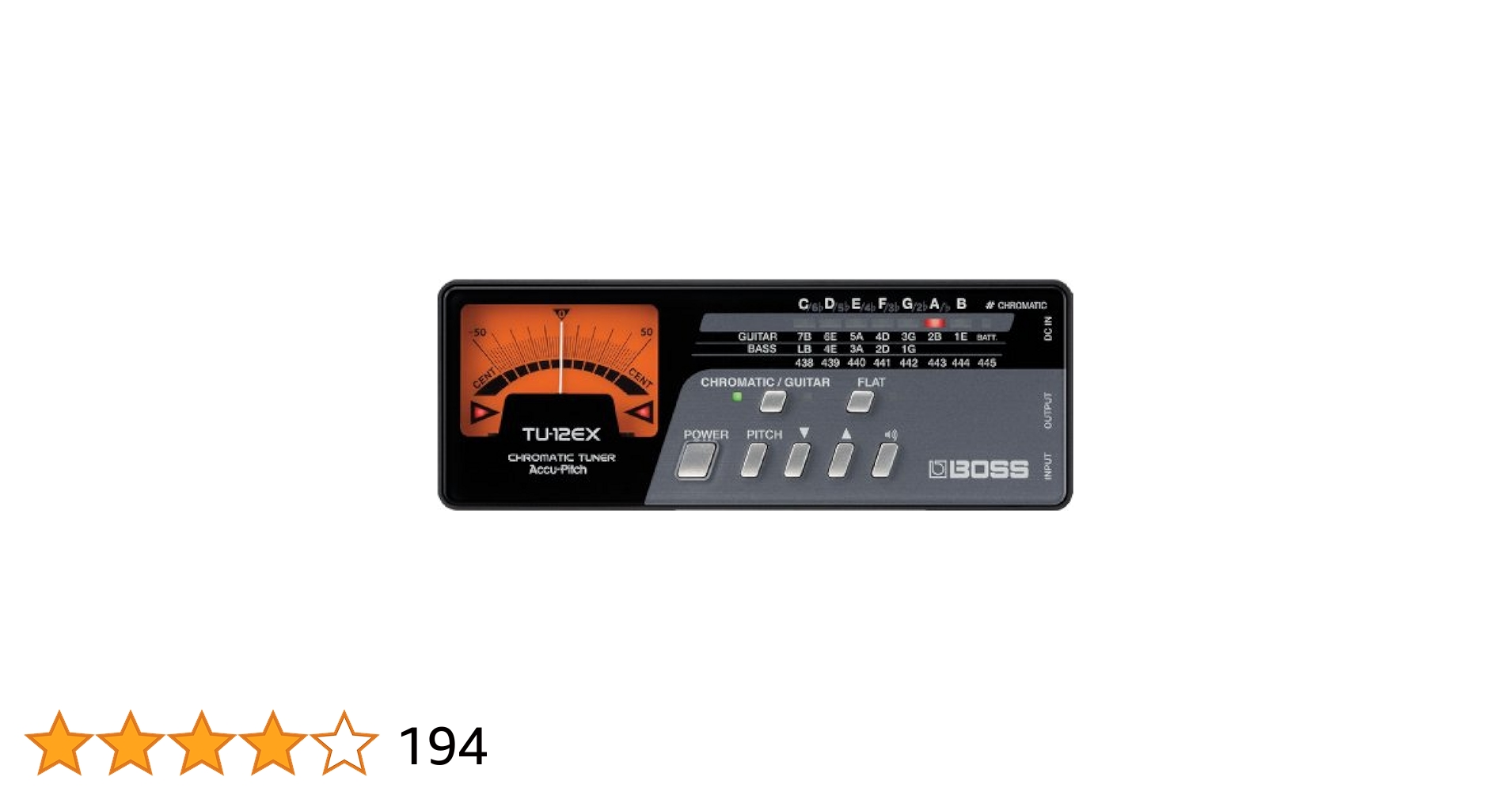 BOSS TU-12EX 本体のみ Amazon.com: BOSS TU-12EX Chromatic Tuner : Musical Instruments