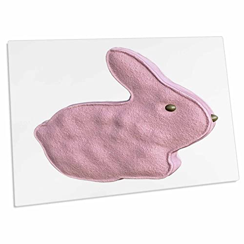 3dRose Pink Marshmallow Easter Bunny Candy - Alfombrilla de escritorio miniatura 1