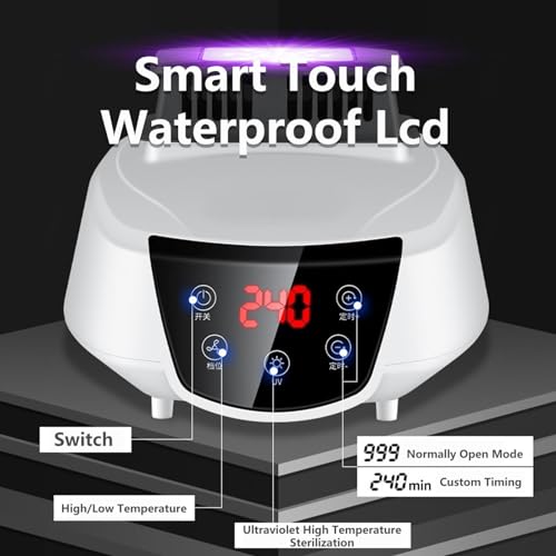 Verwarmde wasdrogers Indoor Elektrisch, Multi-Speed Intelligente Constante Temperatuur Verwarmde Luchters Kleding Indoor Elektrisch Met Cover, Bespaar Elektriciteit Bespaar tijd Droger Nat weer, Grijs - Image 5