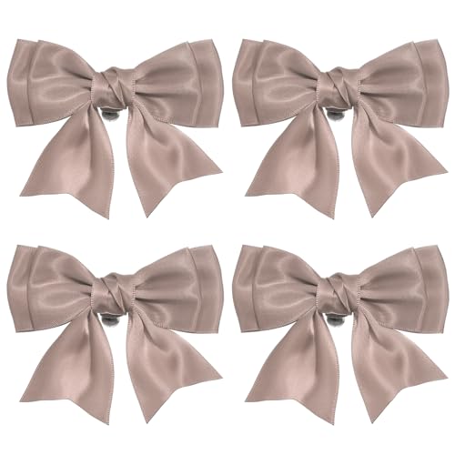 Clips de chaussures à nœud papillon en satin chic, pinces amovibles de mariage PATIKIL