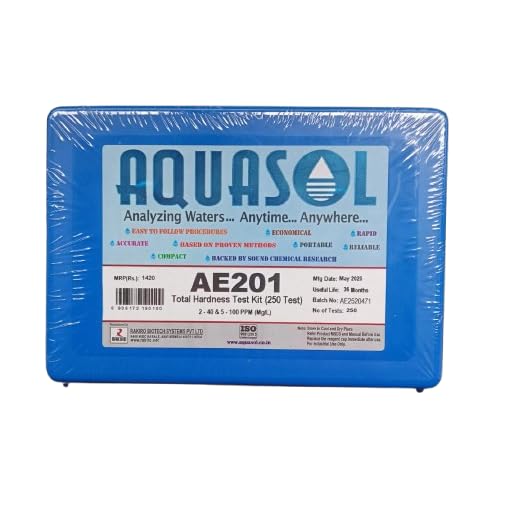 AQUASOL AE201 Total Hardness Test Kit, 250 Tests, 2-40 & 5-100 PPM Range-image-7