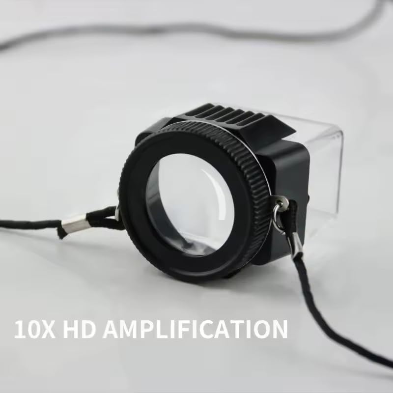 VIDI Portable Magnifier 10X Pocket Glass Optical Len-Jewelery Loupe-Watch Repair Jeweler Watchmaker Monocular
