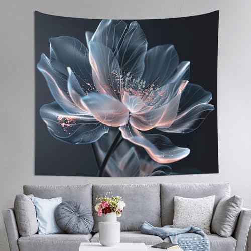 Tapisserie murale florale 3D 152x130 cm EdWal pour deco salon et chambre