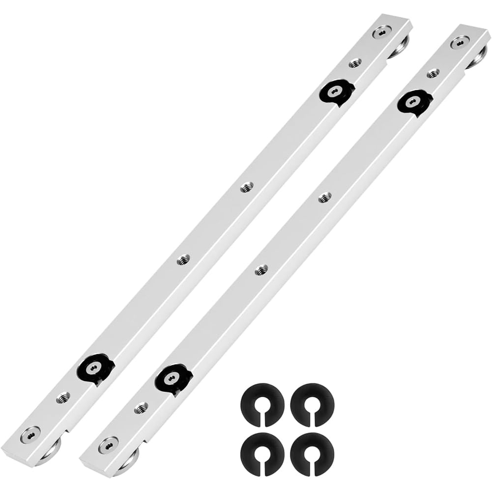 Jnchdghwa As Shown For Table Saw, Router For Table& Workshop Jig Compatible-2-Piece 300Mm Aluminum Alloy Miter Bar Slider Set-T-Slot Rails