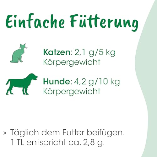 cdVet Naturprodukte Fell & Haut Vital Hund & Katze 750g - Natürliches Ergänzungsfuttermittel für Fell & Haut, Hunde, Katzen