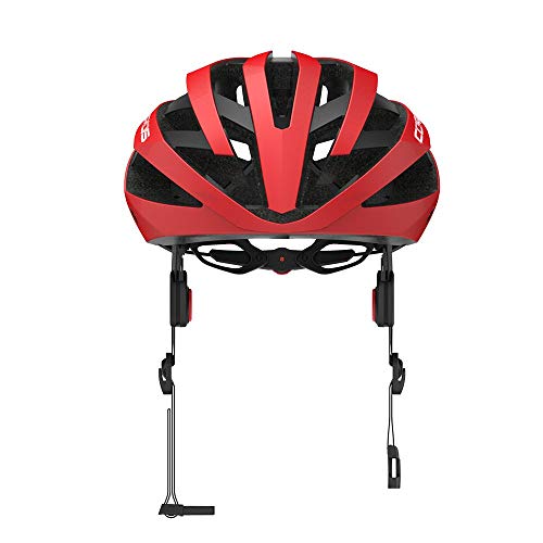 Coros Omni Smart Cycling Helmet w/Bone Conduction Audio, LED Tail Lights, SOS Alert Removable Visor | Adjustable Sizing | Connects via Bluetooth Music, Calls Navigation (Certified Refurbished)