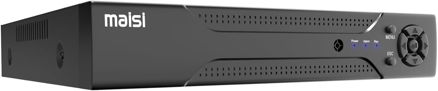 4 Channel 3K Lite DVR Recorder for CCTV Security Camera System, Support AHD/CVI/TVI/IP/CVBS(Analog) Cameras, Motion Detection, APP Remote Viewing, USB Backup, NO Hard Drive