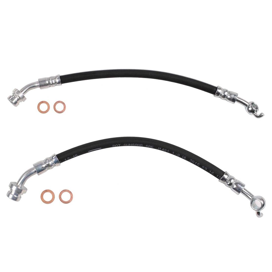 Amazon.com: A-Partrix 2x Rear Brake Hose Hydraulic Brake Line