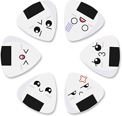 Lot de 12 plectres de guitare en forme de boules de riz pour basse, acoustiques et électriques Blanc 0,96 mm - Les Beatles, Paul McCartney, John Lennon, RIngo Starr, George Harrison Lot de 12 plectres de guitare en forme de boules de riz pour basse, acoustiques et électriques Blanc 0,96 mm – Image 4