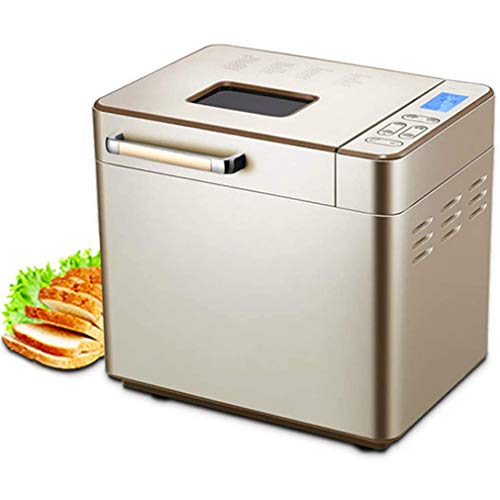 Brotbackautomat mit 25 Programmen, Backmeister Edelstahl für 500g, 750g, 1000g Brotgewicht, Brotbackmaschine mit 13 Stunden Timing-Funktion,