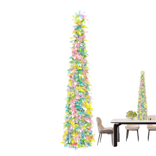 Árboles de Pascua artificiales de 150 cm extensibles estilo lápiz para el hogar 2