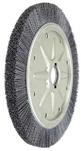Image of Weiler 86137 14 inch Burr-RX Extra High Density Crimped Filament Wheel Brush, .055 /80CG Fill, 2 inch Arbor Hole, Made in The USA (Pack of 2)