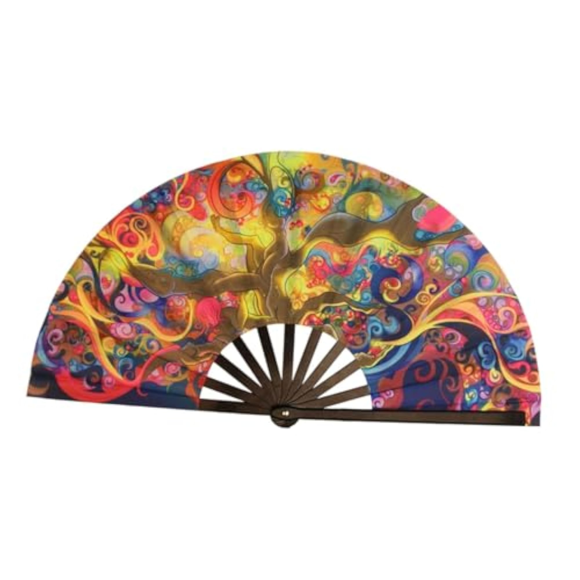 Folding Fan Props with Bamboo Frames for Parties