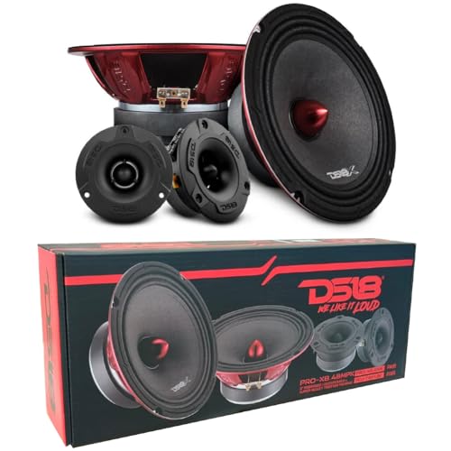 Venduto come kit a coppia; 2 midrange PRO-X8.4BM da 20 cm di diametro; 2 tweeter PRO-TWX1/BK da 9,6 cm di diametro; Bobina dei midrange in kapton da 3,80 cm (1,5