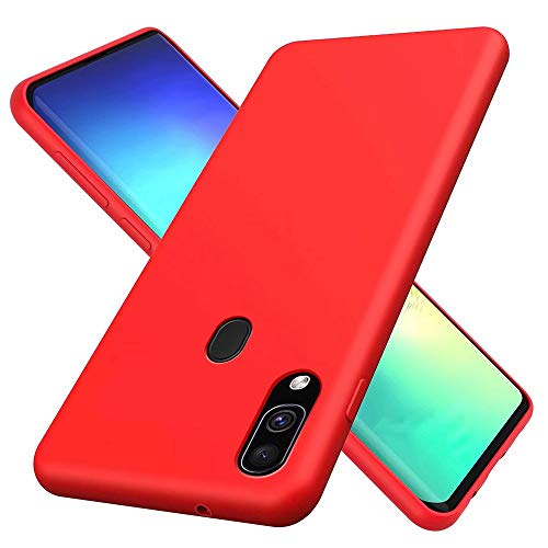 MUTOUREN Compatible con Samsung Galaxy M30s/M21 Funda Silicona TPU Gel Goma Cover Case Anti-Choque Duradero Suave Carcasa para Samsung Galaxy M30s/M21 - Rojo