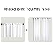 Mrs.Naturall Small Window Curtains for Bedroom 2 Panels Set 45 in Long White Room Darkening Thermal Insulated Light Blocking Short Blackout Curtains for Bathroom Nursery 45 Inch Length