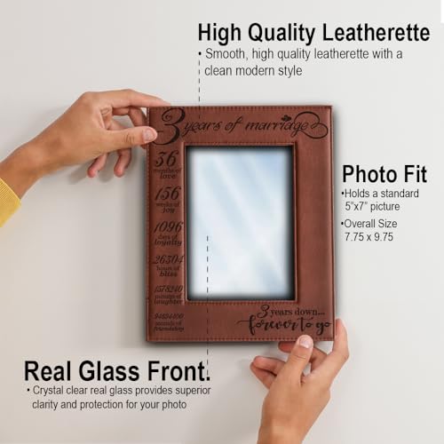 BELLA BUSTA Leather Picture Frame