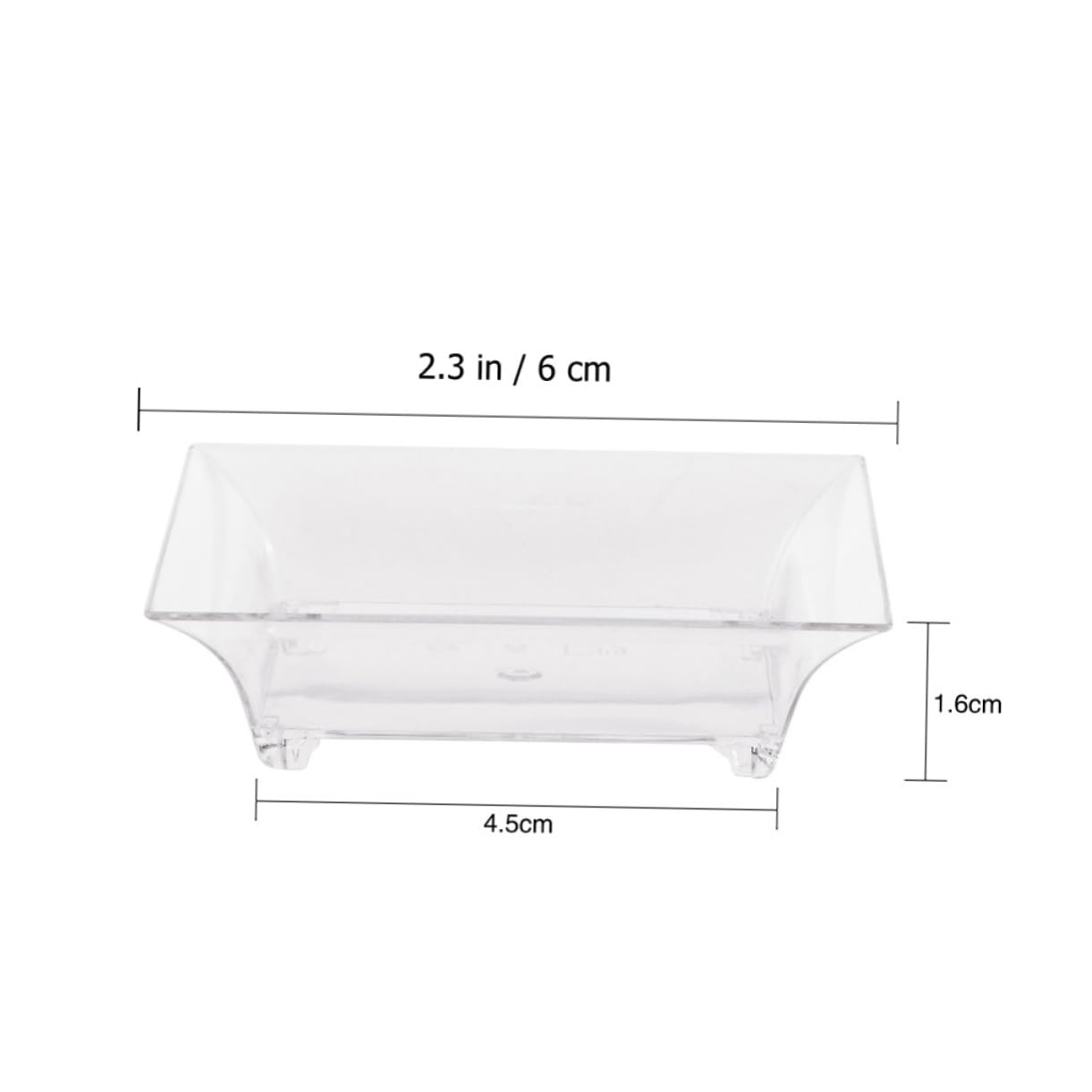 FOMIYES 50pcs Small Dip Bowls Dipping Dish Dip Dish Sauce Dish Sushi Dipping Bowl Nut Dish Dip Sauce Bowls Mini Serving Dish Serving Platter Trifle Serving Bowl Cookies Plate Plastic