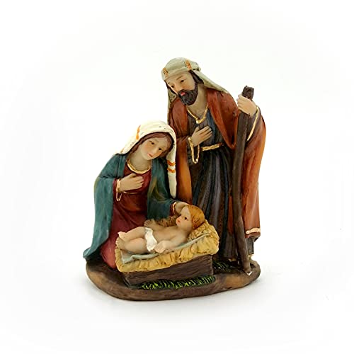 Magizi Sagrada Família Poliresina D6 11cm - M74-203- Yangzi, Dourado