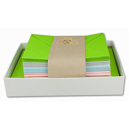 Cartes colorées vierges B6 pour écrire des invitations faciles et rapides
