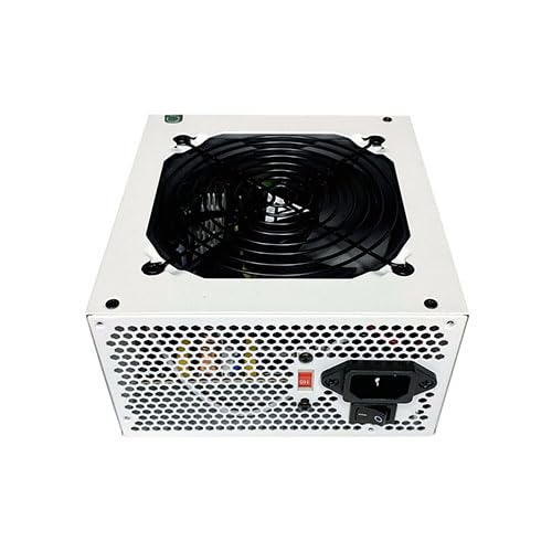 ATX-ES700-WH Essence 700W ATX Fuente de alimentación semimodular para juegos con ventilador negro de 4.724 in controlado térmicamente automáticamente, interruptor de 115/230V, todas las 2