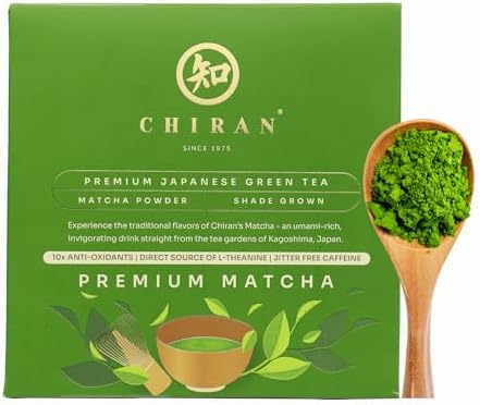 CHIRAN Matcha Powder 30g | Daily-Use Grade | Shade-Grown, Kagoshima Japan | By Grade 6 Tea Master | For Lattes, Smoothies & Cooking | ~15 Servings