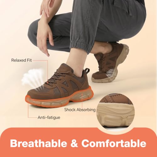 Image of Steel Toe Shoes for Men & Women Work Shoes Women Safety Toe Sneakers Unisex
