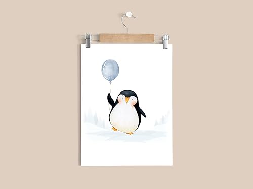 Miniatura 5 de bumbleboo Impresiones de pared de pingüino bebé, decoración de sala de juegos, arte de pared de guardería, decoración de habitación de bebé, juego