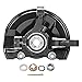 Detroit Axle - FWD 4pc Steering Knuckles Kit for 2007-2017 Jeep Patriot Compass, 2007-2012 Dodge Caliber, 2 Front Steering Knuckles & Wheel Bearing Hubs 2 Rear Wheel Bearing and Hubs Replacement