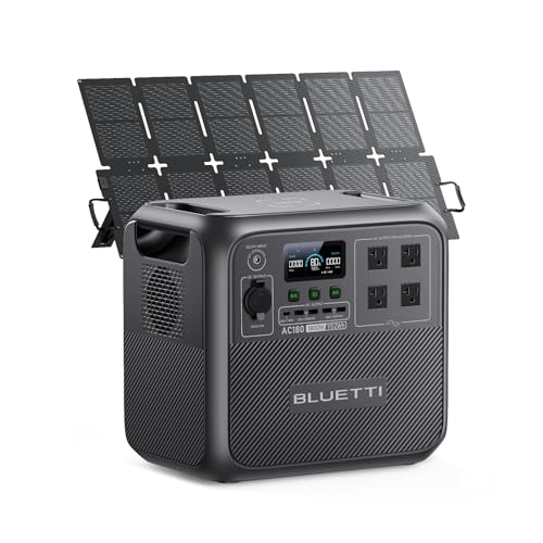 Amazon.co.jp: BLUETTI ポータブル電源 ソーラーパネルセット AC180