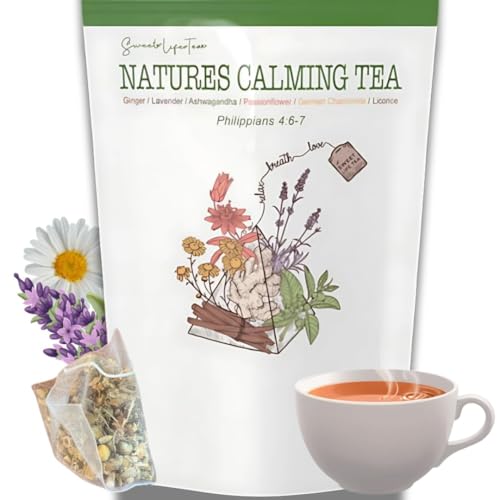 Herbal Calming Tea with Chamomile Lavender & Ashwagandha